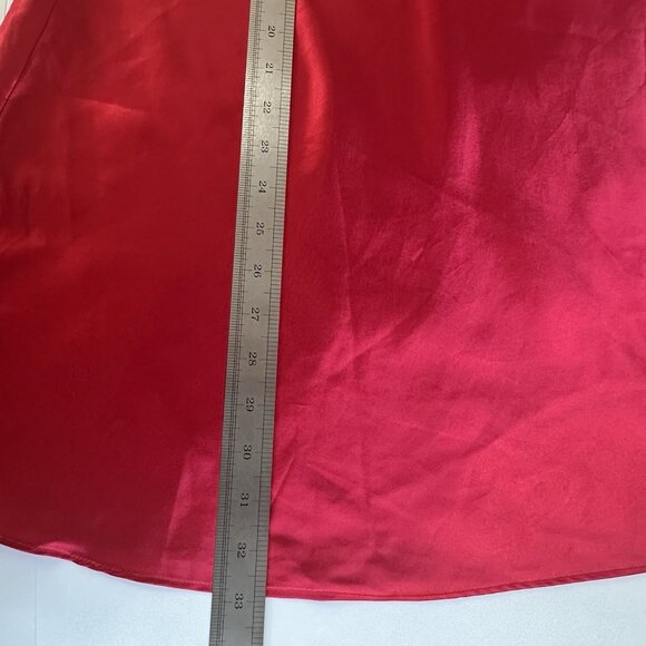Inner Most Nightgown Lingerie Chemise Size XL Red Satin Embroidered HEARTS Y2K‎ - Picture 11 of 12